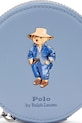 Шкіряний гаманець Polo Ralph Lauren блакитний 427960634