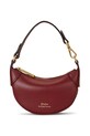 Kožna torba Polo Ralph Lauren bez uzorka bordo 427938050