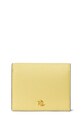 Lauren Ralph Lauren portfel damski skórzany żółty 432962112