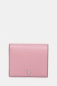 Kožená peňaženka Lauren Ralph Lauren usňová koža ružová 432962112
