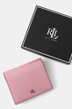 Kožená peňaženka Lauren Ralph Lauren 432962112 ružová