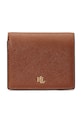Lauren Ralph Lauren portofel de piele piele bej 432962112