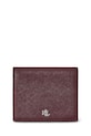Кожен портфейл Lauren Ralph Lauren гладка кожа бордо 432962112