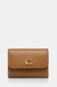 Coach leather wallet grain leather beige CZ111