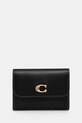 Kožená peňaženka Coach usňová koža čierna CZ111