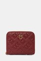 Шкіряний гаманець Pinko візерунок бордо 100249.A1YB