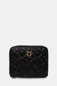 Pinko portofel de piele uni negru 100249.A1YB