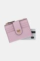 Pinko portfel skórzany różowy 103610.A0F1