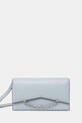 Karl Lagerfeld borsa a mano in pelle pelle fiore blu A1W32037