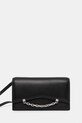 Kožená kabelka Karl Lagerfeld usňová koža čierna A1W32037