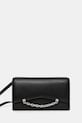 Karl Lagerfeld borsa a mano in pelle pelle fiore nero A1W32037