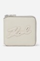 Karl Lagerfeld portafoglio finta pelle fiore beige A1W32054