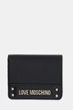 Love Moschino portfel drobny wzór czarny JC5703PP1