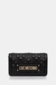 Τσάντα Love Moschino απλικέ μαύρο JC5681PP1