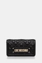 Τσάντα Love Moschino απλικέ μαύρο JC5681PP1