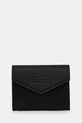 MM6 Maison Margiela bőr pénztárca sima fekete SA5UI0010.P7183