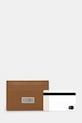Δερμάτινη θήκη για κάρτες MM6 Maison Margiela SA5UI0013.P7258 καφέ