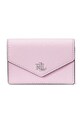 Кожен портфейл Lauren Ralph Lauren гладка кожа розов 432967060