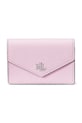 Lauren Ralph Lauren portofel de piele piele roz 432967060