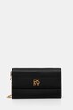 Шкіряний гаманець Dkny лицьова шкіра чорний R445AI72