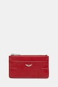 ZADIG&VOLTAIRE portafoglio in pelle pelle fiore rosso LWBA02519.23W.648