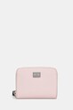 Πορτοφόλι Tommy Jeans απομίμηση λείου δέρματος ροζ AW0AW17298