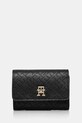 Peněženka Tommy Hilfiger imitace kůže černá AW0AW17257