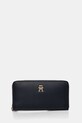 Гаманець Tommy Hilfiger імітація лицьової шкіри темно-синій AW0AW17266
