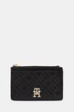 Peňaženka Tommy Hilfiger imitácia kože čierna AW0AW17401