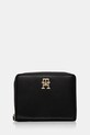 Peňaženka Tommy Hilfiger imitácia kože čierna AW0AW17408