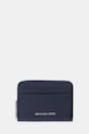 MICHAEL Michael Kors portfel skórzany skóra licowa niebieski 32T4SJ6Z5L