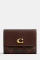 Coach portfel skóra licowa brązowy CAN48
