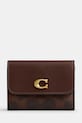 Coach portfel skóra licowa brązowy CAN48