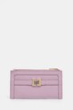 Usnjena denarnica Guess Zrnato usnje vijolična RW1720.P5101