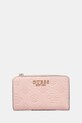 Гаманець Guess ZARELA імітація лицьової шкіри рожевий SWPD96.30156