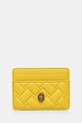 Kurt Geiger London etui na karty skórzane KENSINGTON etui na karty żółty 1274693109