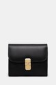 Δερμάτινο πορτοφόλι A.P.C. Compact Grace απλό μαύρο PXBMW.F63603
