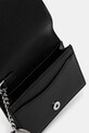 GANNI portfel Flap Card Holder Strass czarny A6395
