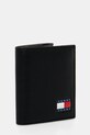 Tommy Jeans bőr pénztárca AM0AM12923 fekete SS25