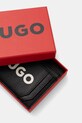 Akcesoria HUGO etui na karty skórzane 50536071 czarny
