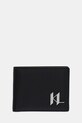 Шкіряний гаманець Karl Lagerfeld K/PLAK дрібний узор чорний A1M32019