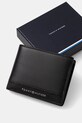 Kožni novčanik Tommy Hilfiger crna AM0AM13037