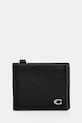 Кожаный кошелек Coach кожа чёрный CZ057