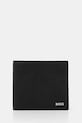 BOSS portafoglio in pelle semplice nero 50536717