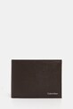 Kožená peněženka Calvin Klein přírodní kůže hnědá K50K512790