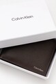 Kožená peněženka Calvin Klein hnědá K50K512790
