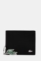 Lacoste portofel + breloc piele negru NH4860FG
