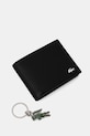 Accessori Lacoste portafoglio e portachiavi NH4860FG nero