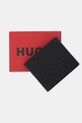 Δερμάτινο πορτοφόλι HUGO 50542006 μαύρο