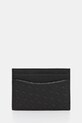 Usnjen etui za kartice BOSS 50542389 črna SS25